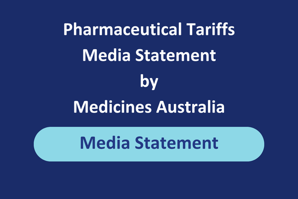Media Statement: Pharmaceutical Tariffs