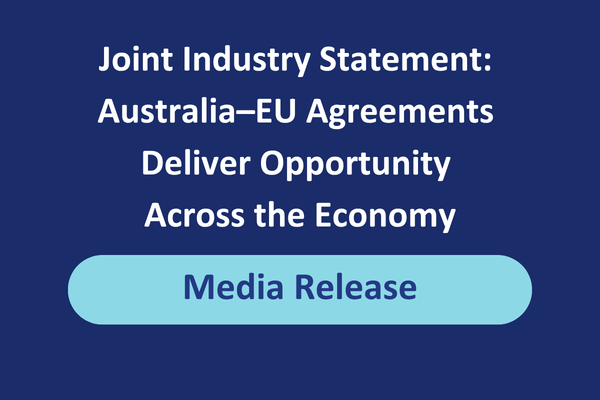 Joint Industry Statement Australia-EU agreements